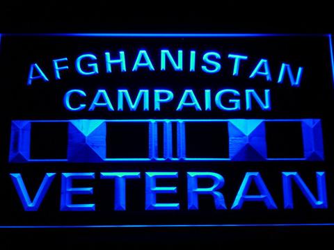 US Armed Forces Afghanistan Campaign Veteran LED Neon Sign
